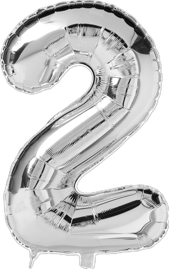 Globos metalizados plateados