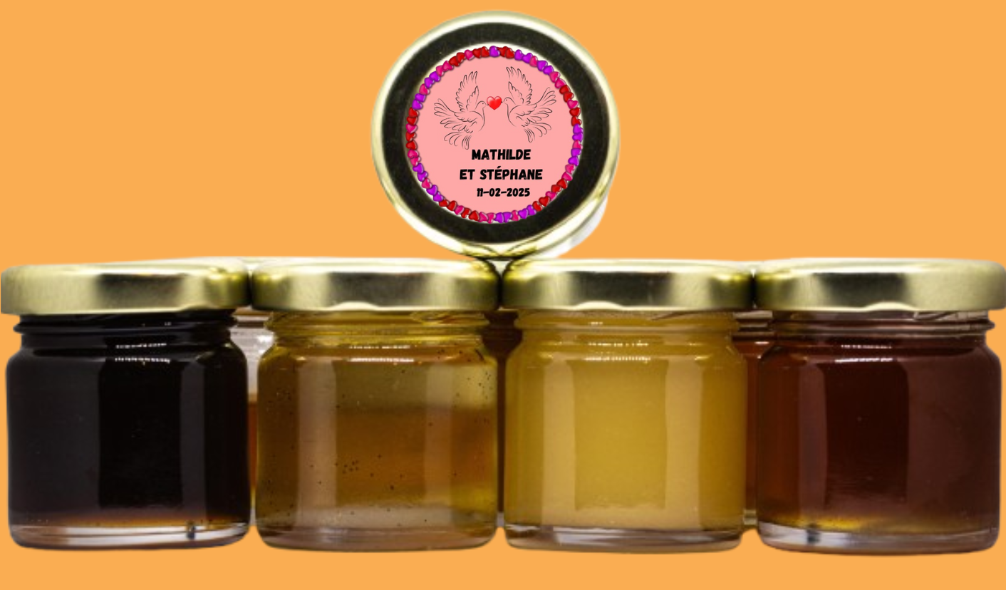 Pots de miel personnalisés 50g