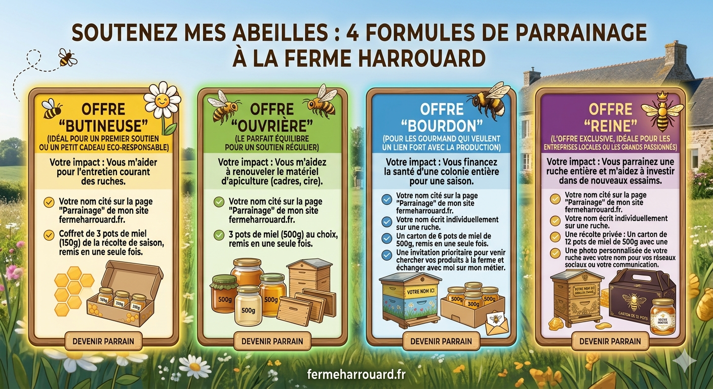 Formule de parrainage à la Ferme Harrouard