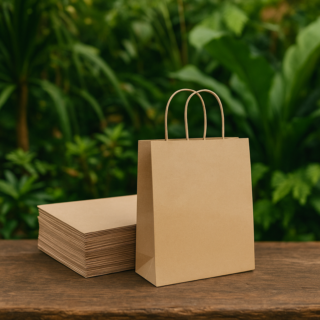 Bolsa Kraft con Asa Twist