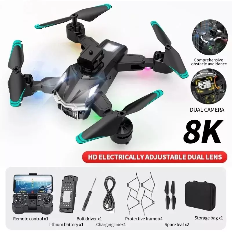 8K 5G GPS BLACK- PRO Dual-Camera Professional Drone for Aerial Photography 