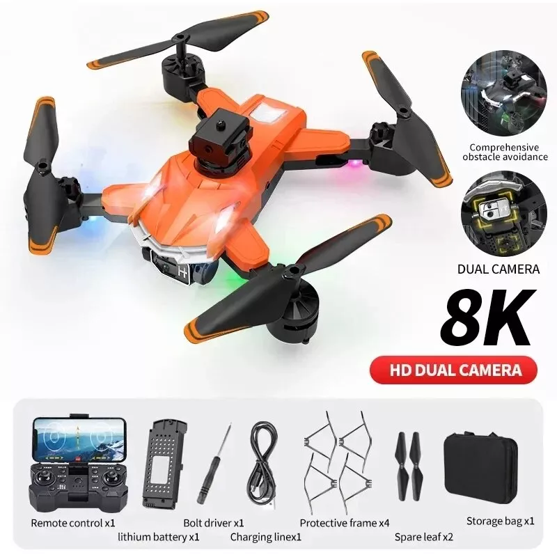 ORANGE - 8K 5G GPS Dual -Camera Professional Drone for Aerial Photography