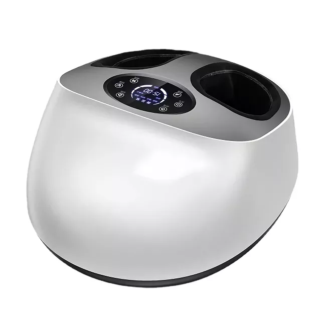 6D Air-Wrapped Professional Heated Foot Massager with Pedicure Function - White