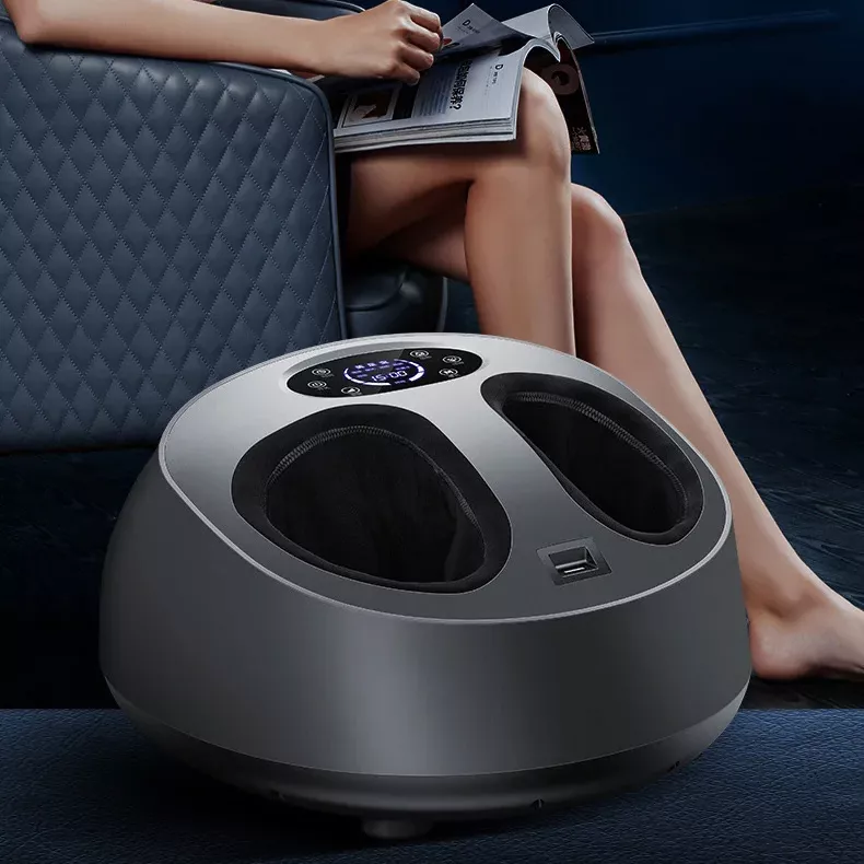 6D Air-Wrapped Professional Heated Foot Massager with Pedicure Function - White