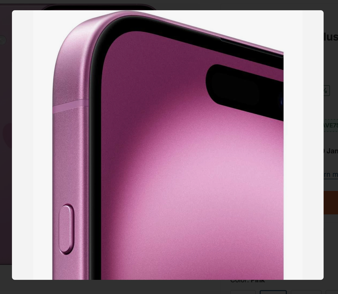 Apple iPhone 16 Plus 128GB Pink