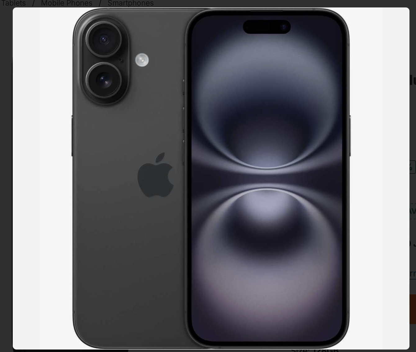 Apple iPhone 16 Plus 128GB Black