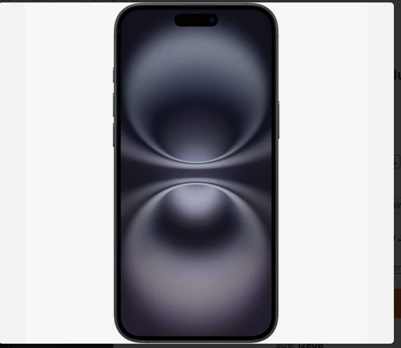 Apple iPhone 16 Plus 128GB Black