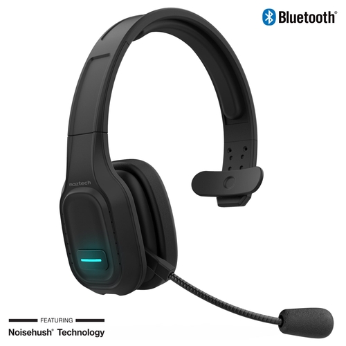 Naztech NXT-700 Xtreme Noise Cancelling Headset in sleek black. 