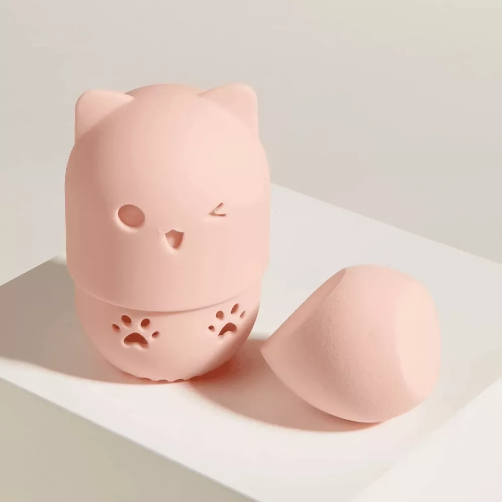 Cute Cat-Themed Storage Container