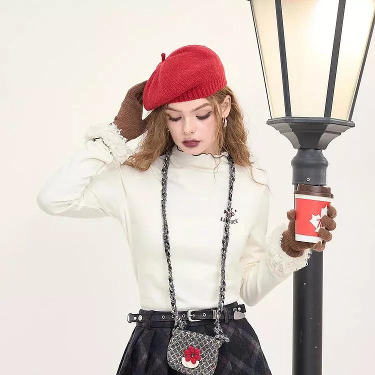 Red Wool Beret