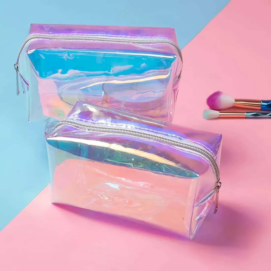 Holographic Makeup Pouches