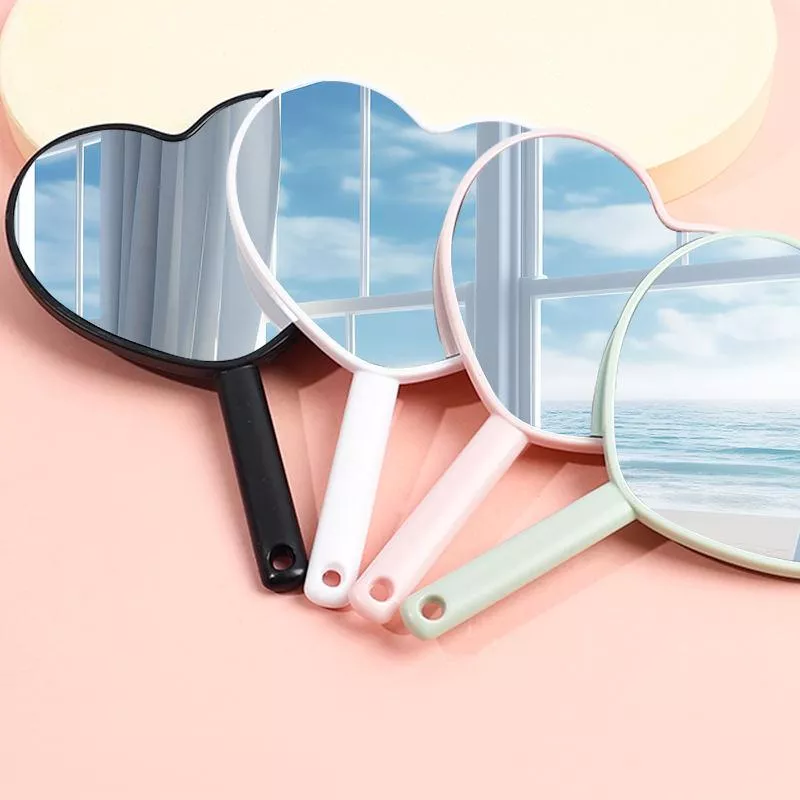 Handheld Heart-Shaped Mirrors