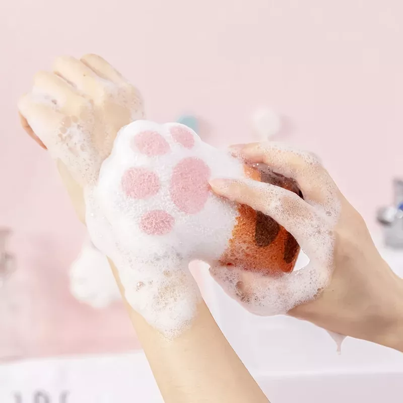 Paw-Shaped Bath Sponge
