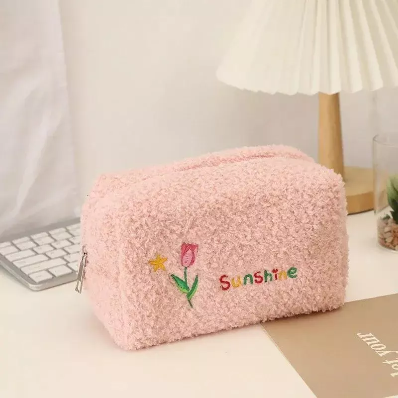Pink Fluffy Pencil Case
