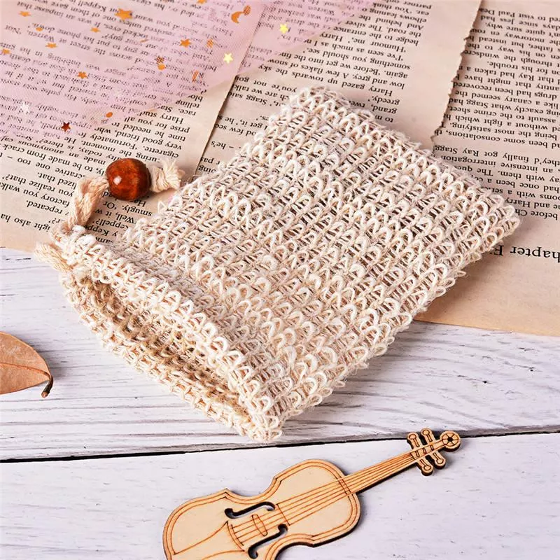 Handmade Crochet Drawstring Pouch