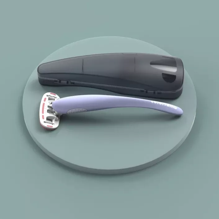 Men's Razor with Blades and Travel Case