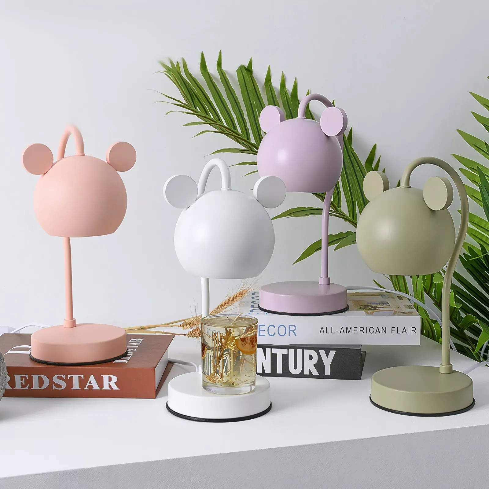 Cute Bear Ear Table Lamps
