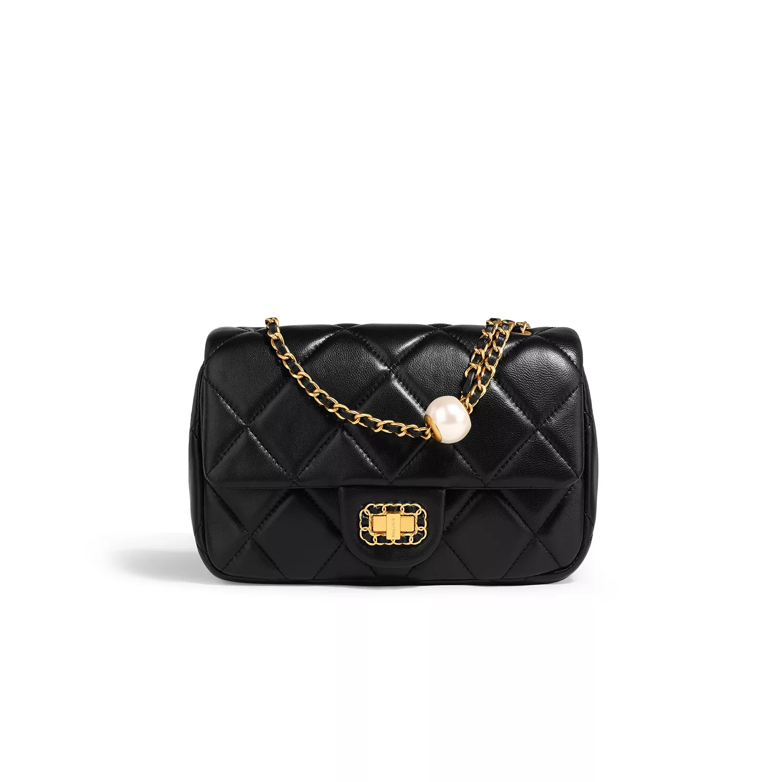 Black Quilted Handbag