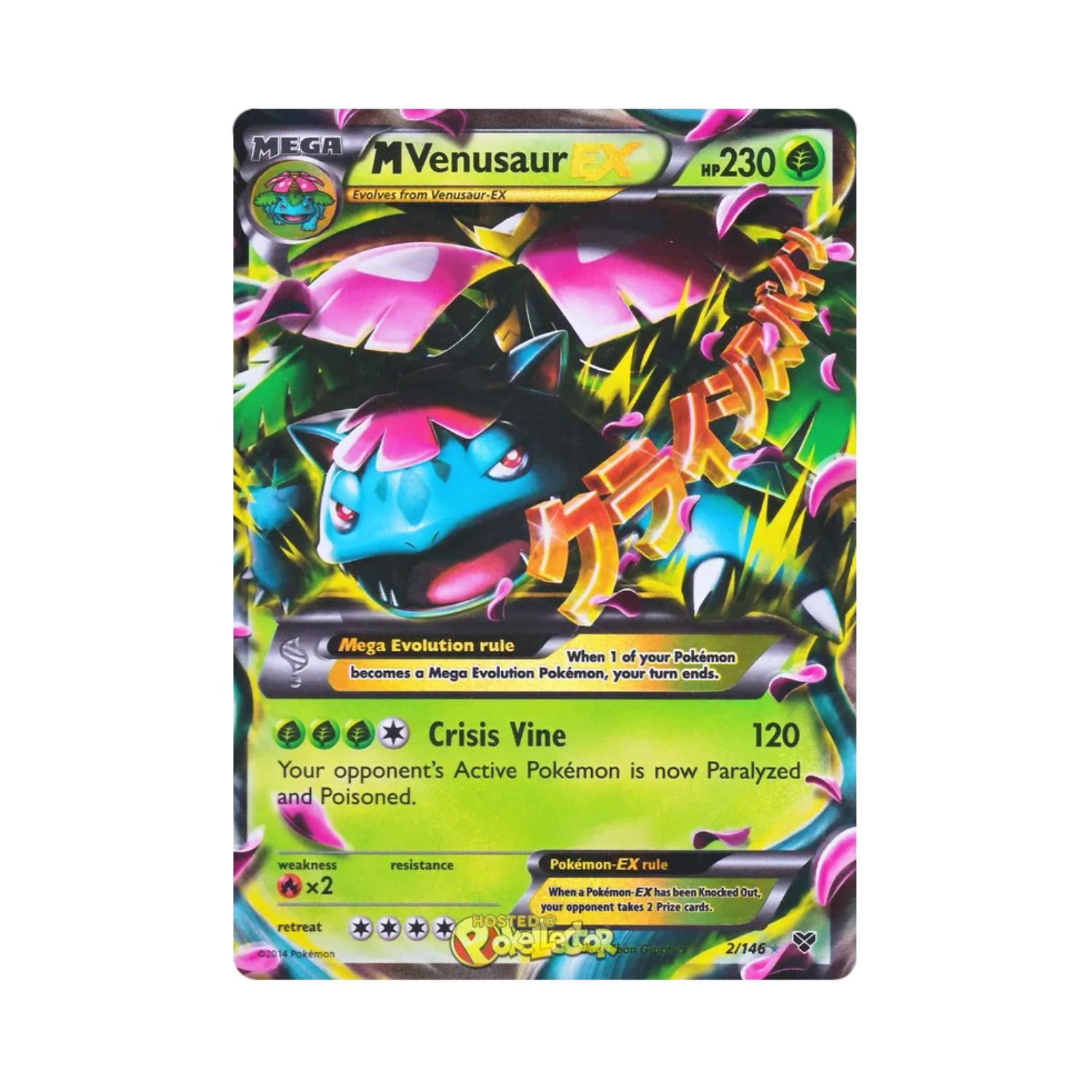 Carta De Mega Venusaur EX 2/146 XY ING