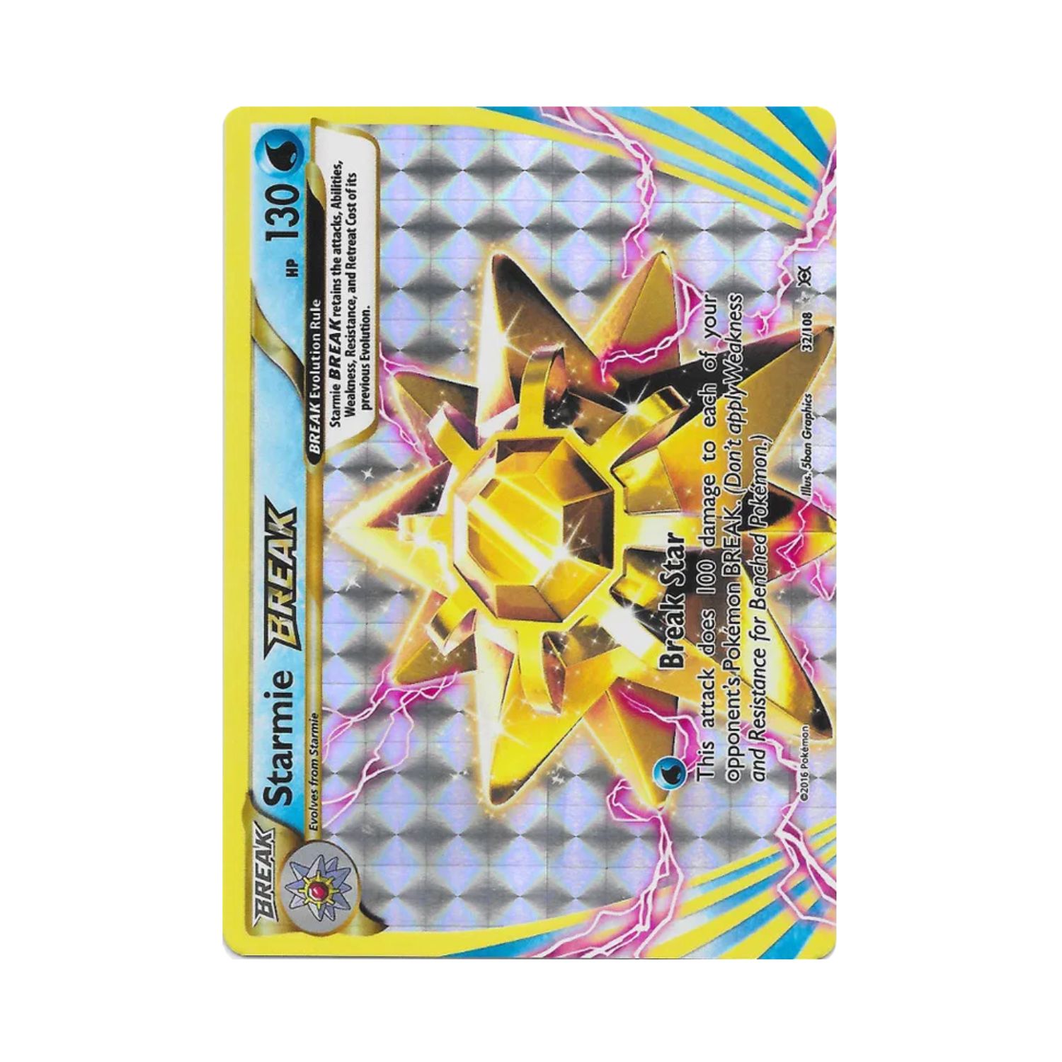 Carta De  Starmie BREAK 32/108 Evolutions ING