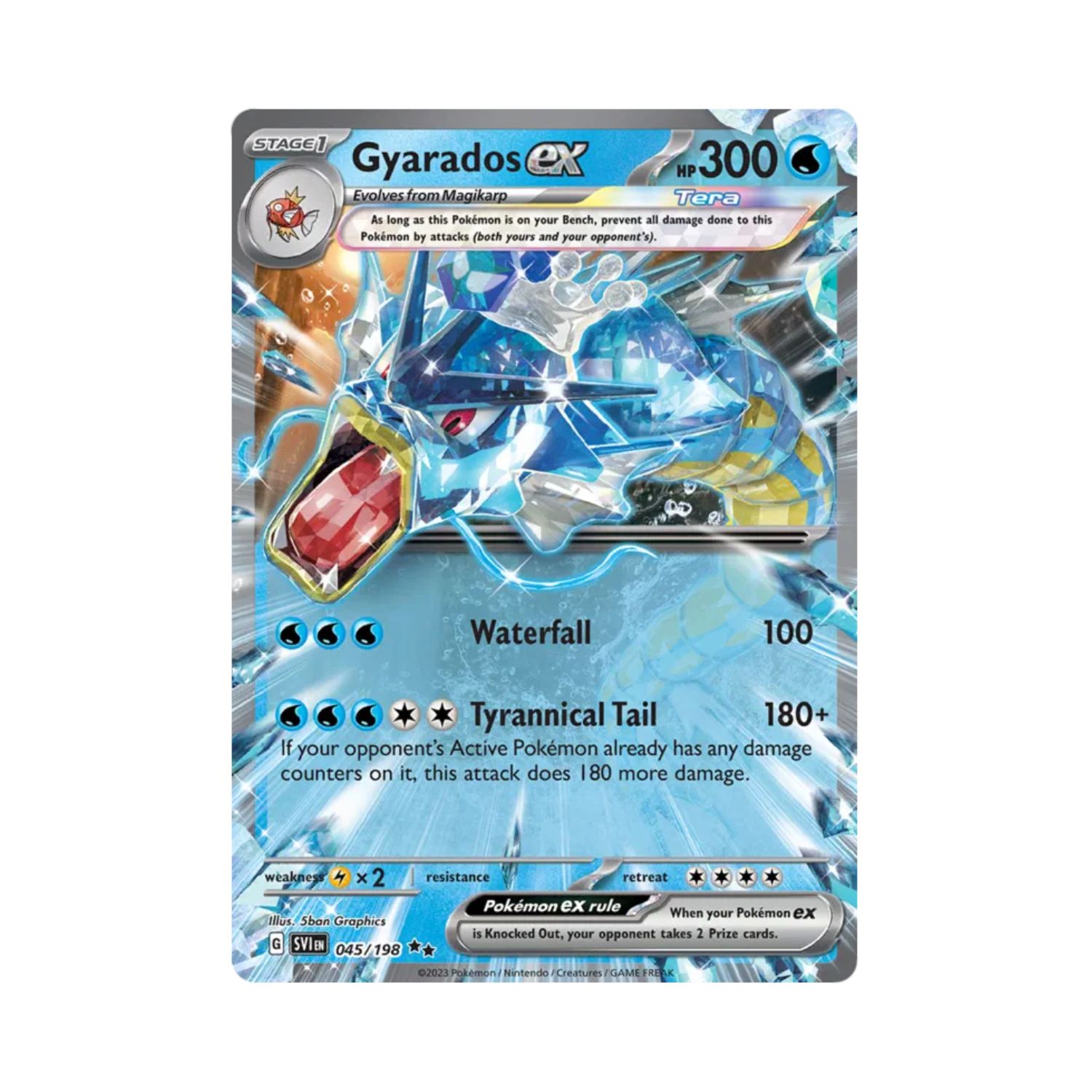Carta De Gyarados ex 45/198 Scarlet & Violet ING