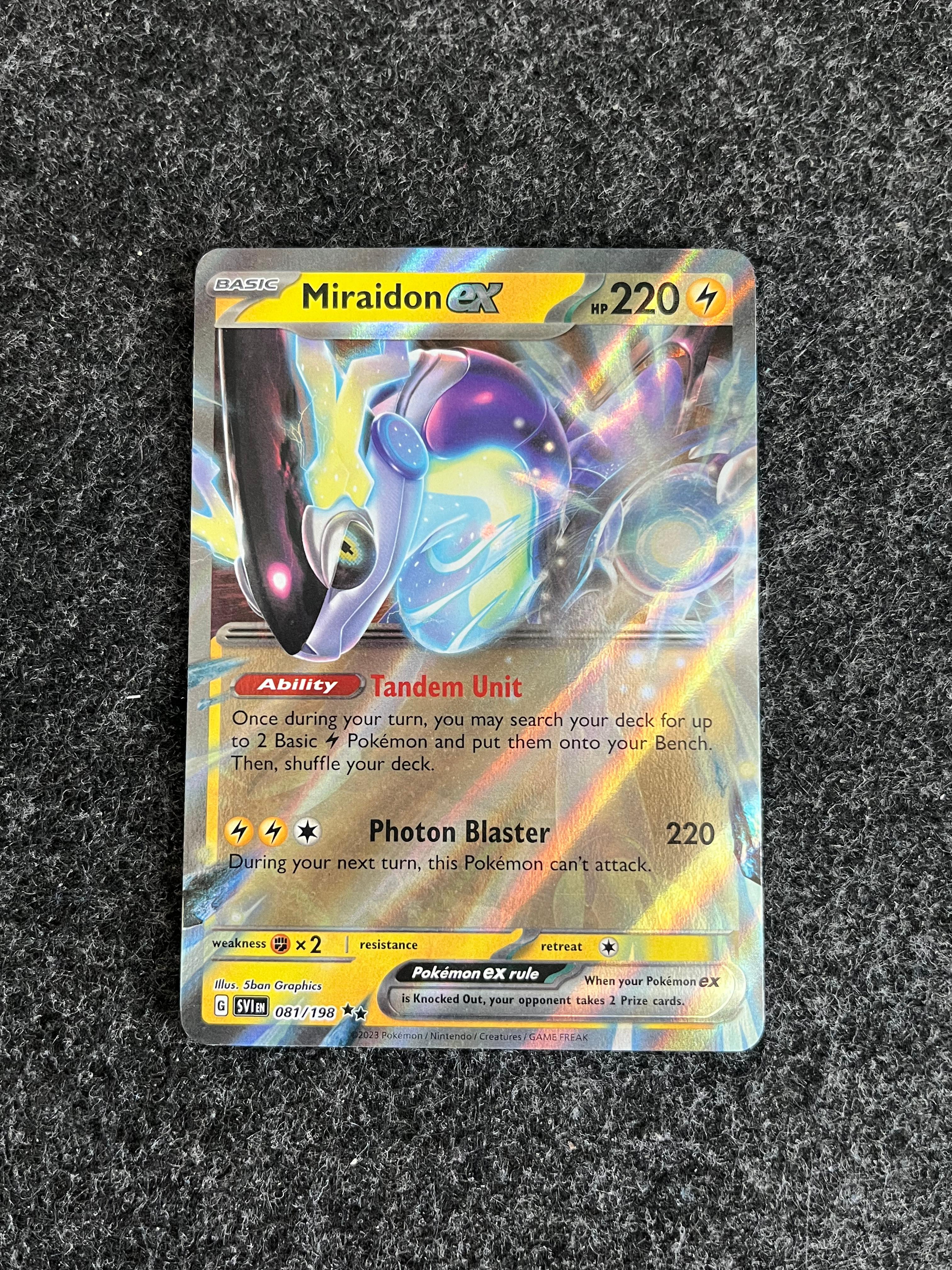 Carta De Miraidon ex 81/198 Scarlet & Violet ING