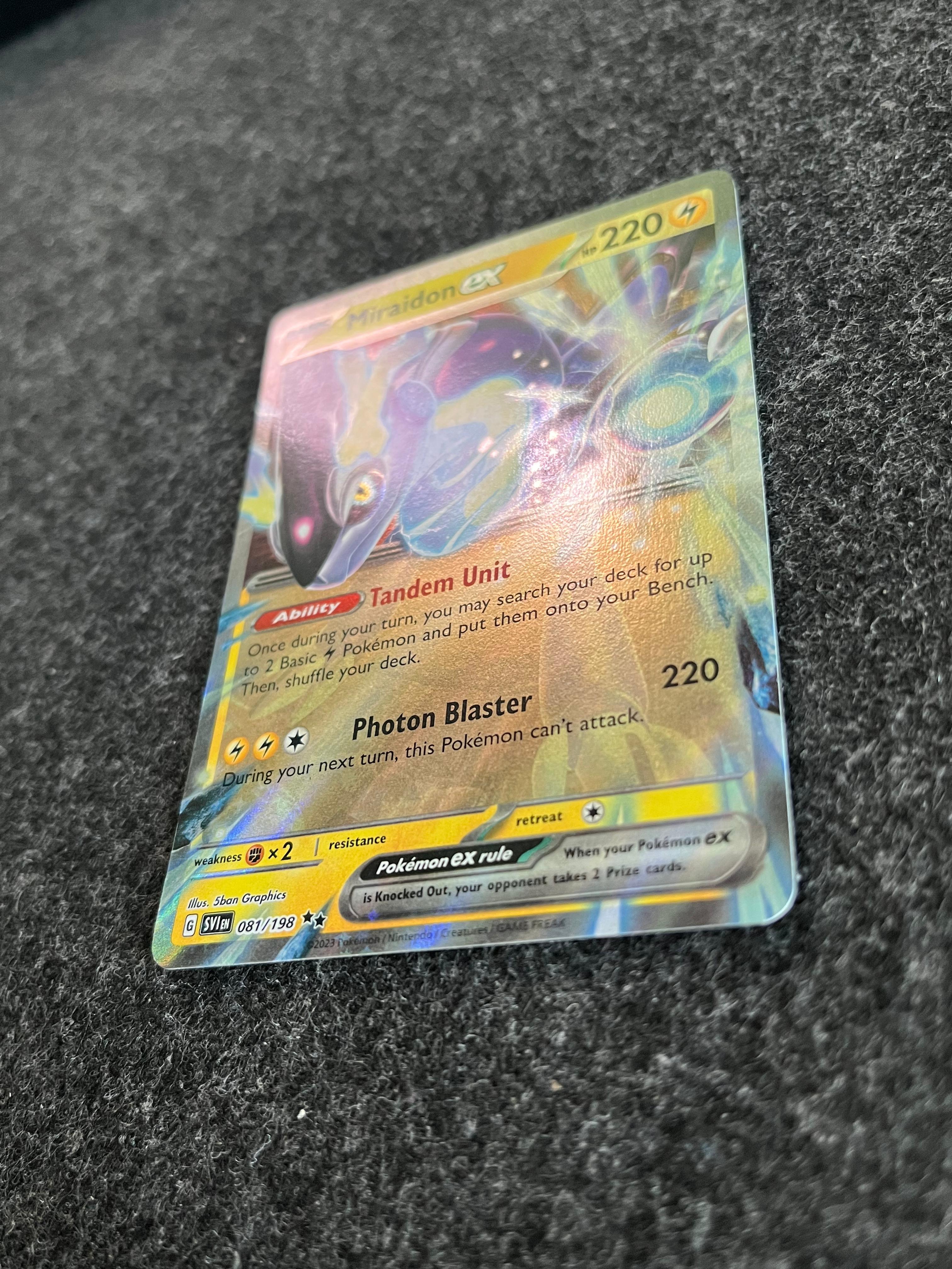 Carta De Miraidon ex 81/198 Scarlet & Violet ING