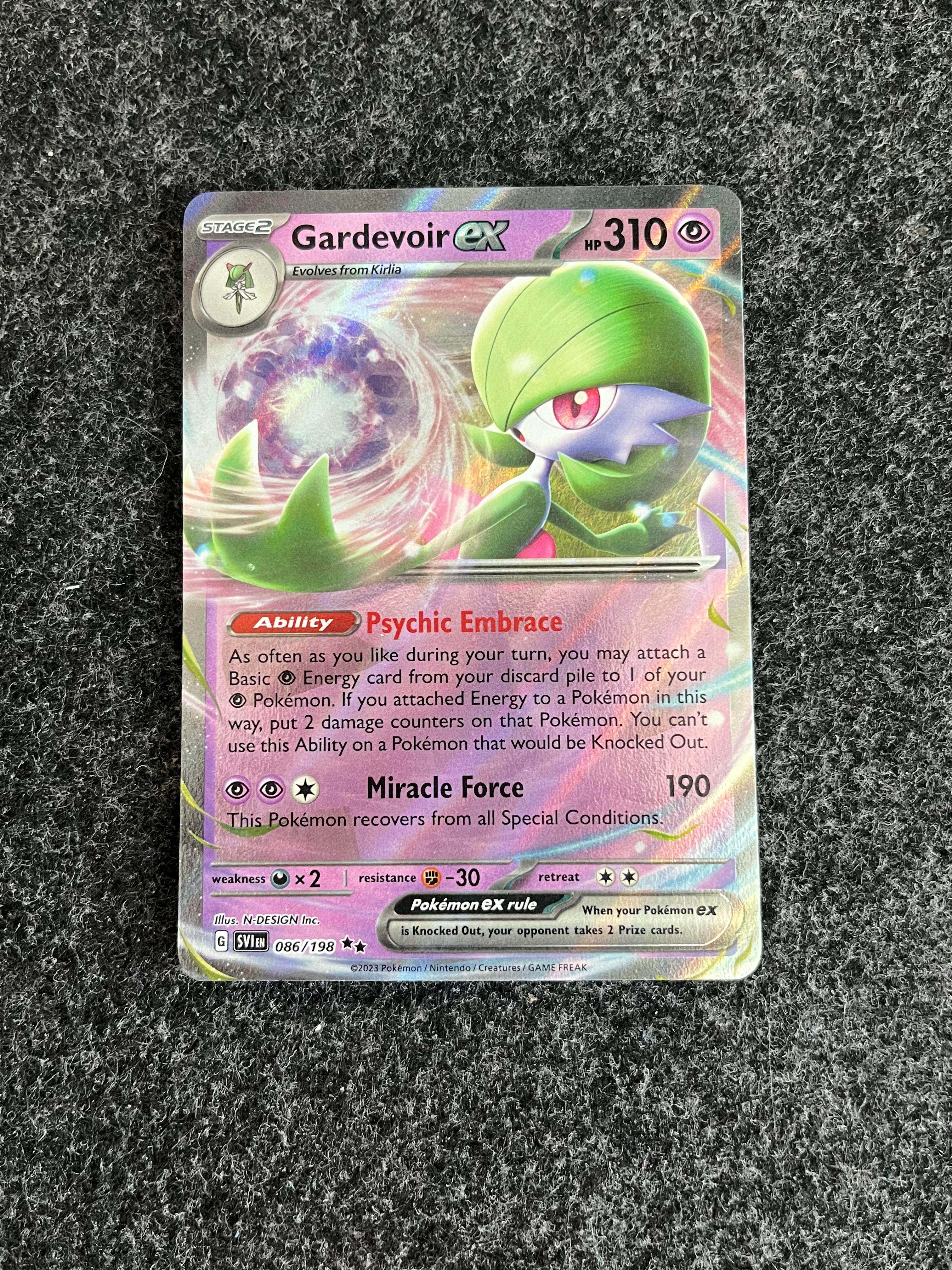Carta De Gardevoir ex 86/198 Scarlet & Violet ING