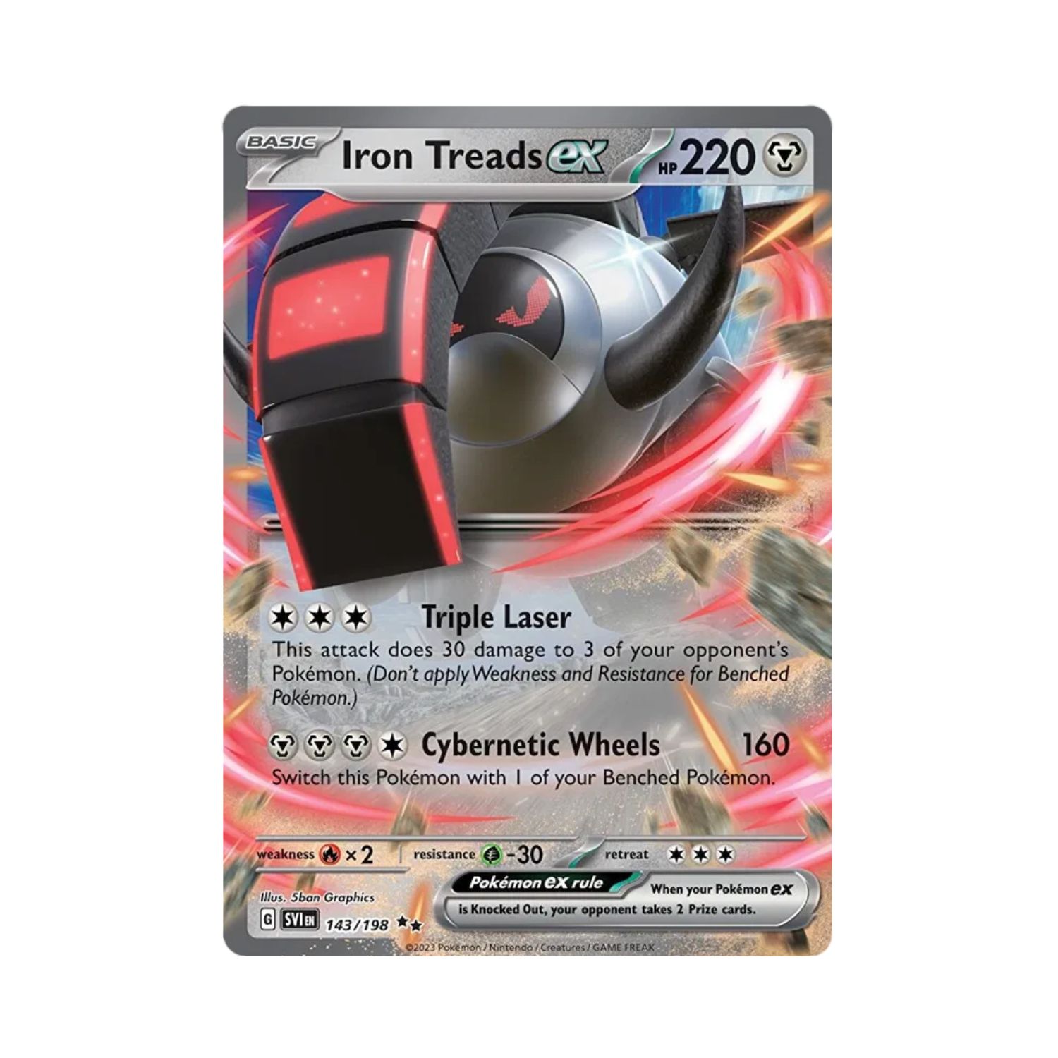 Carta De Iron Treads ex 143/198 Scarlet & Violet ING