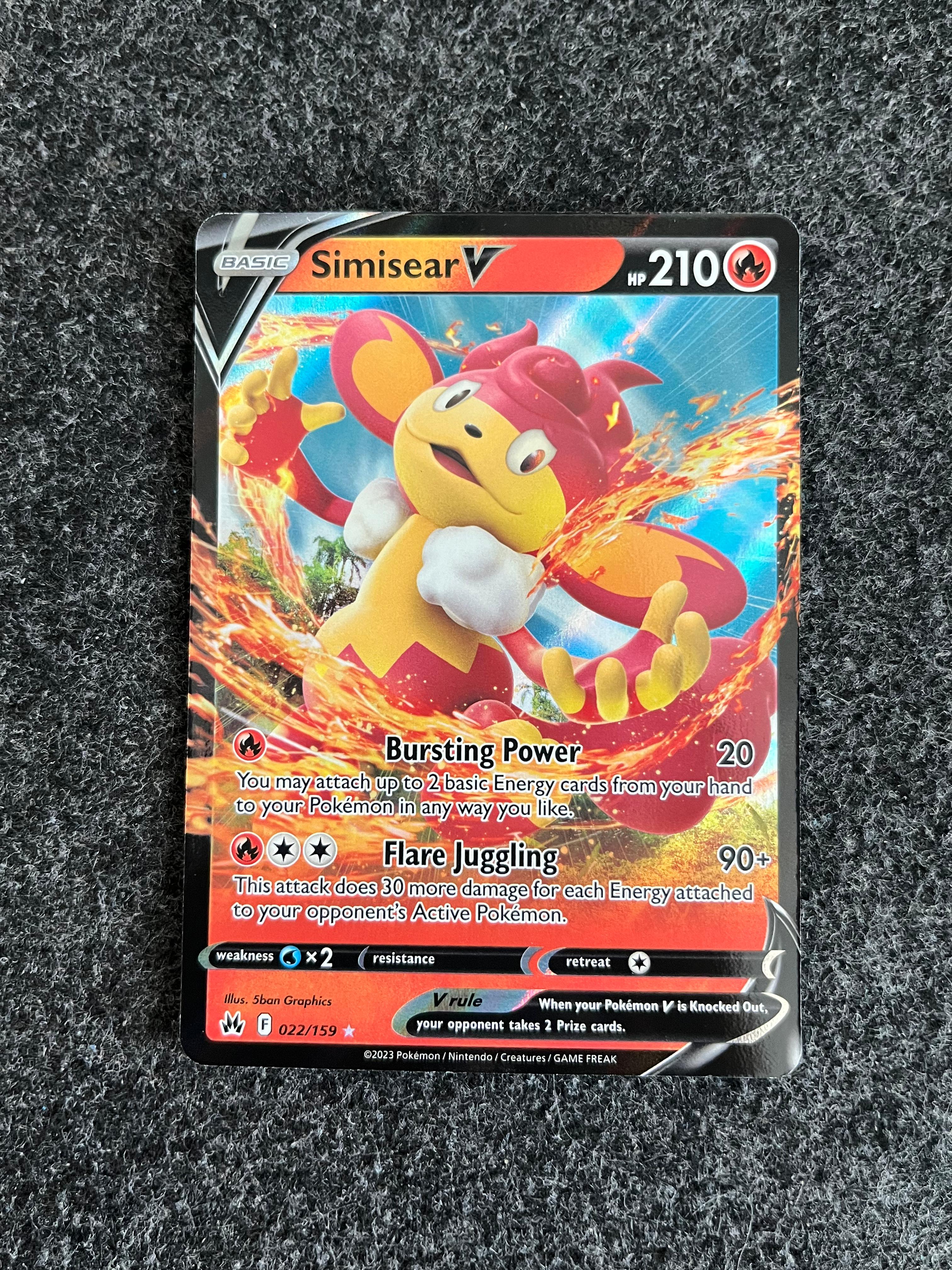 Carta De Simisear V 22/159 Crown Zenith ING