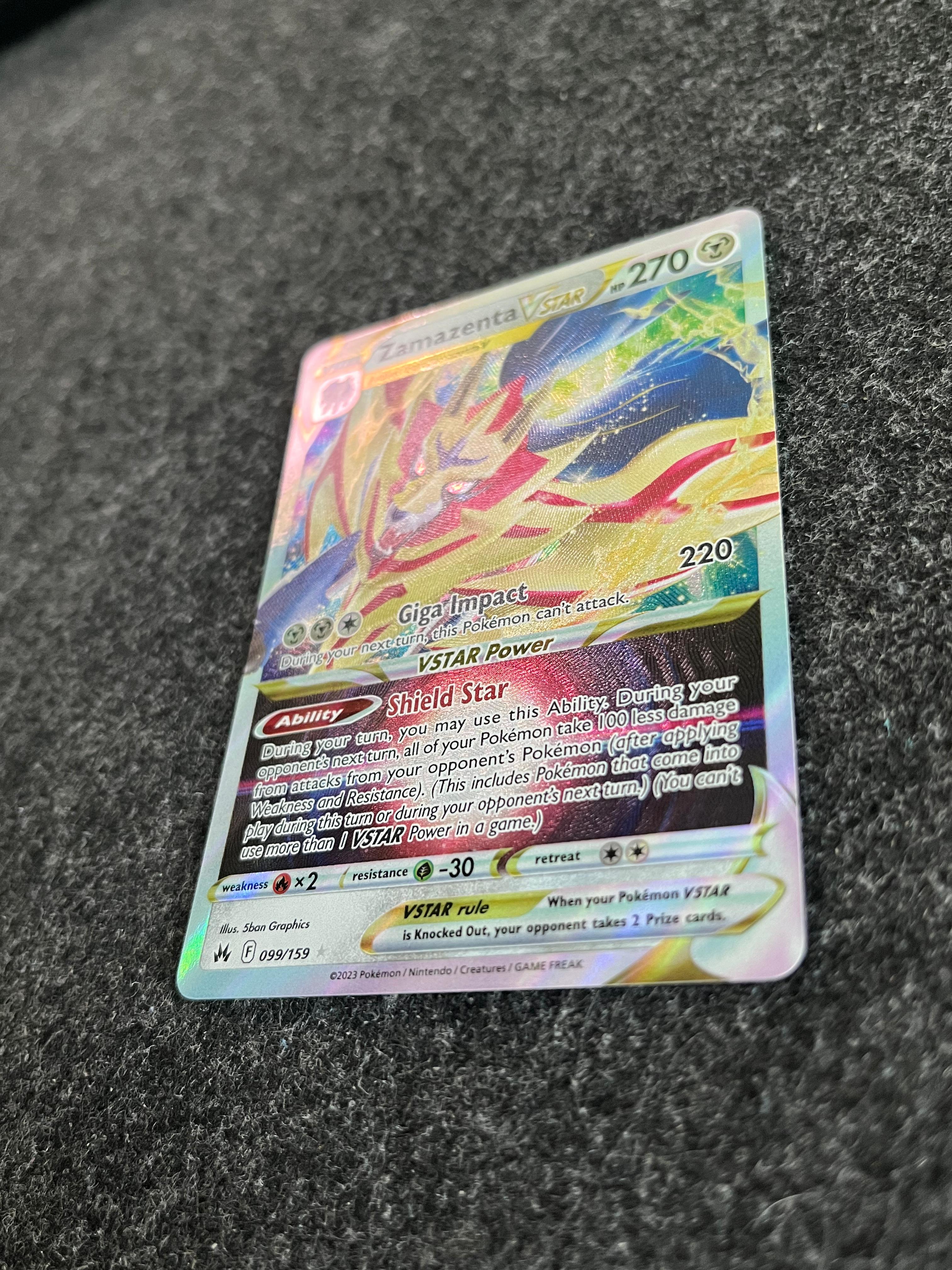 Carta De Zamazenta VSTAR 99/159 Crown Zenith ING