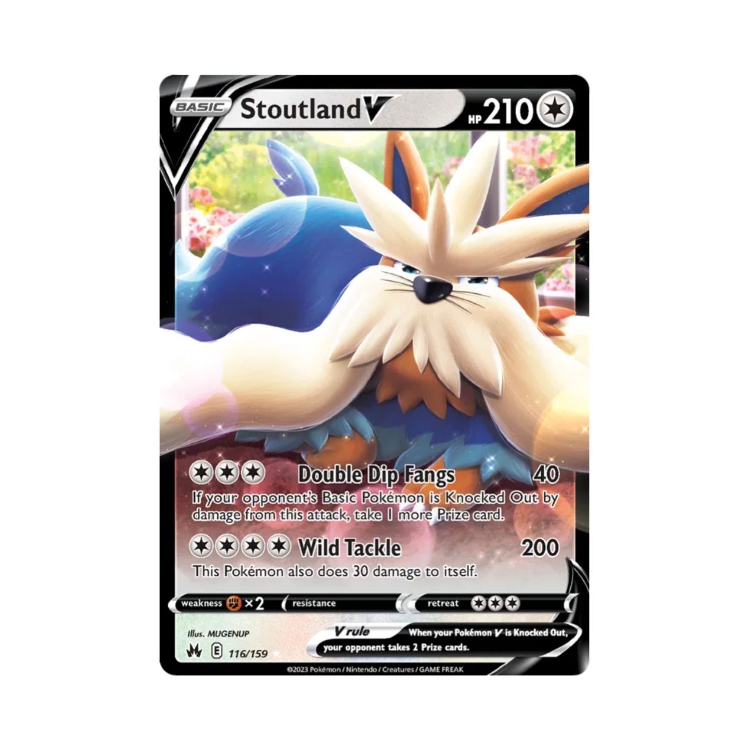 Carta De Stoutland V 116/159 Crown Zenith ING