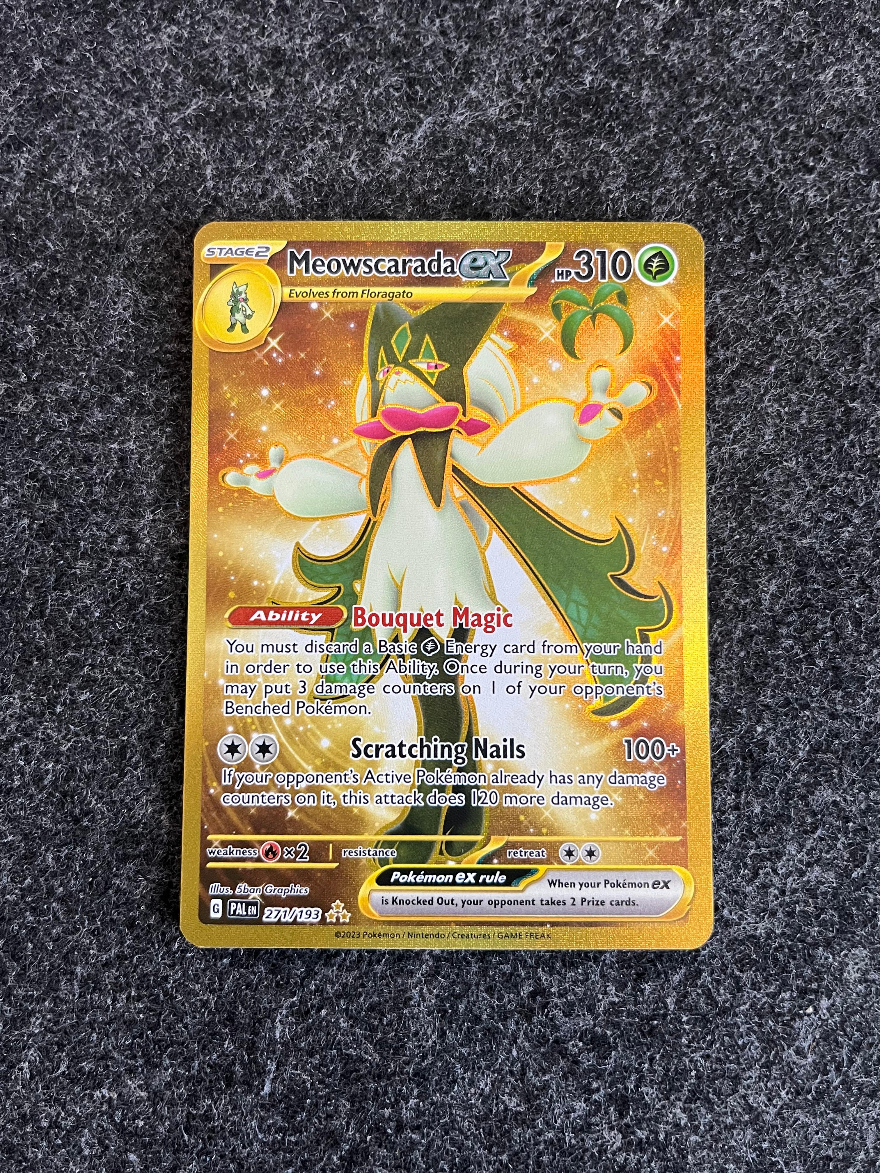 Carta De Meowscarada ex 271/193 Paldea Evolved ING