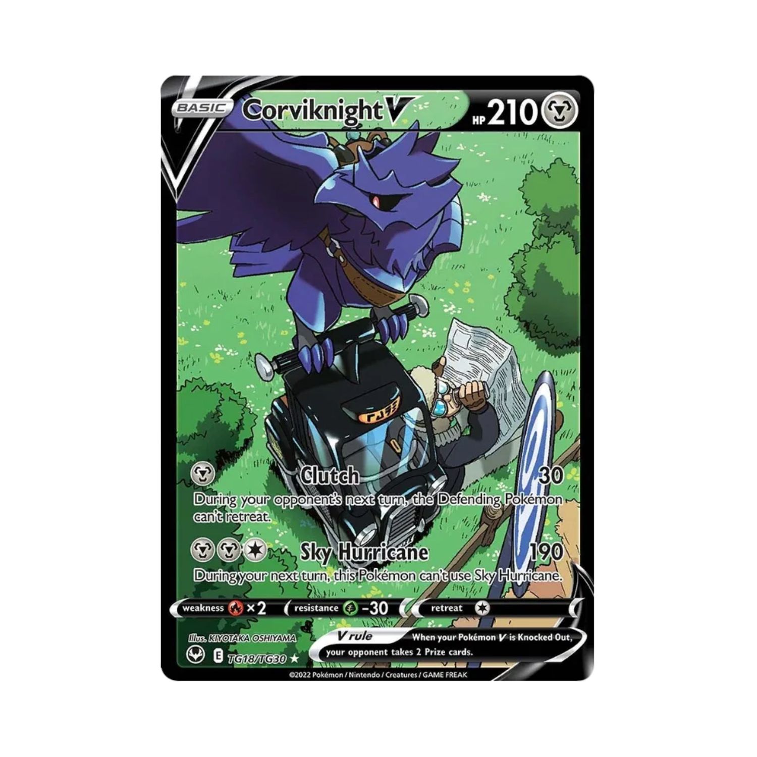 Carta De Corviknight V TG18/TG30 Silver Tempest ING