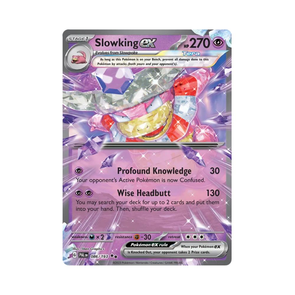 Carta De Slowking ex 86/193 Paldea Evolved ING