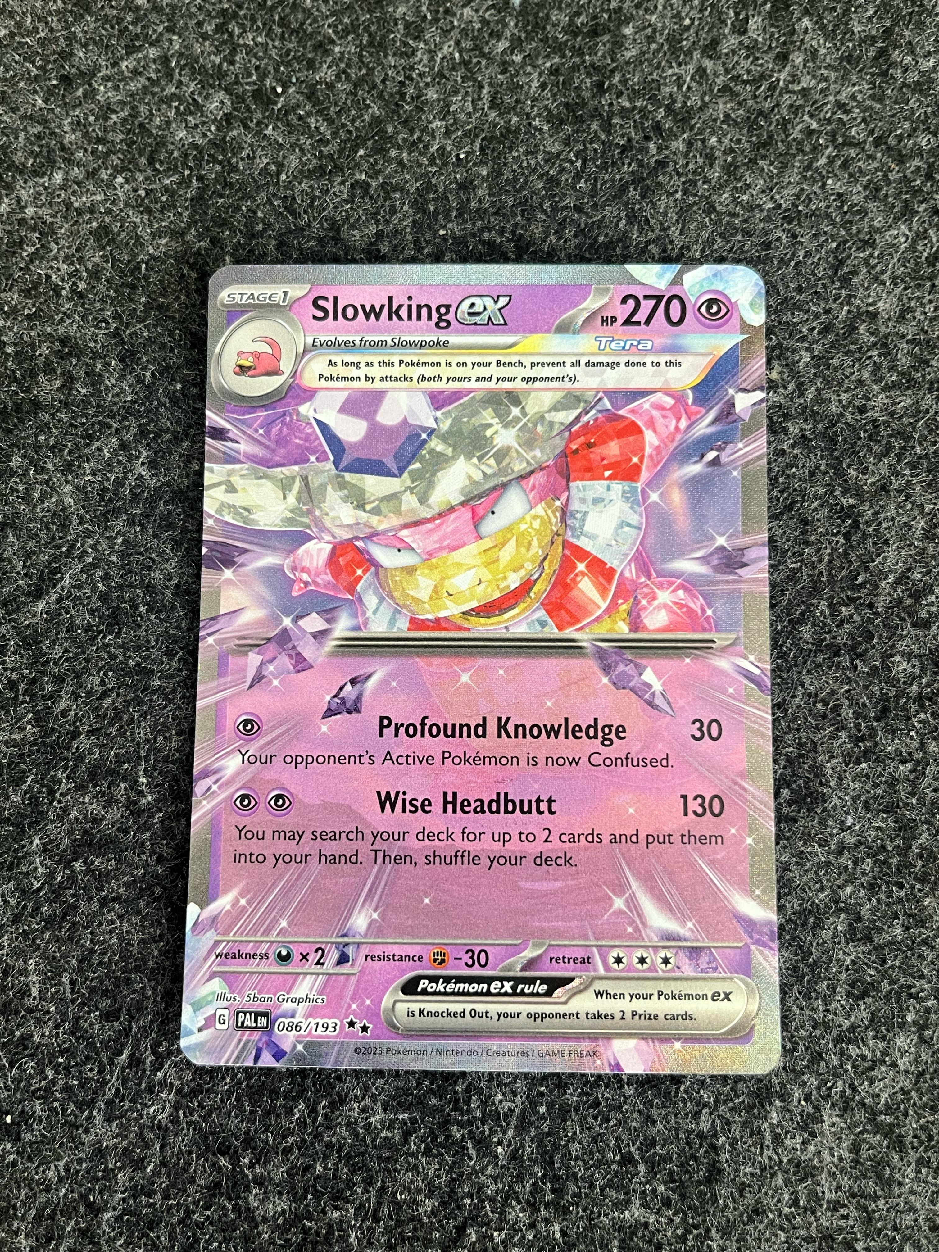 Carta De Slowking ex 86/193 Paldea Evolved ING