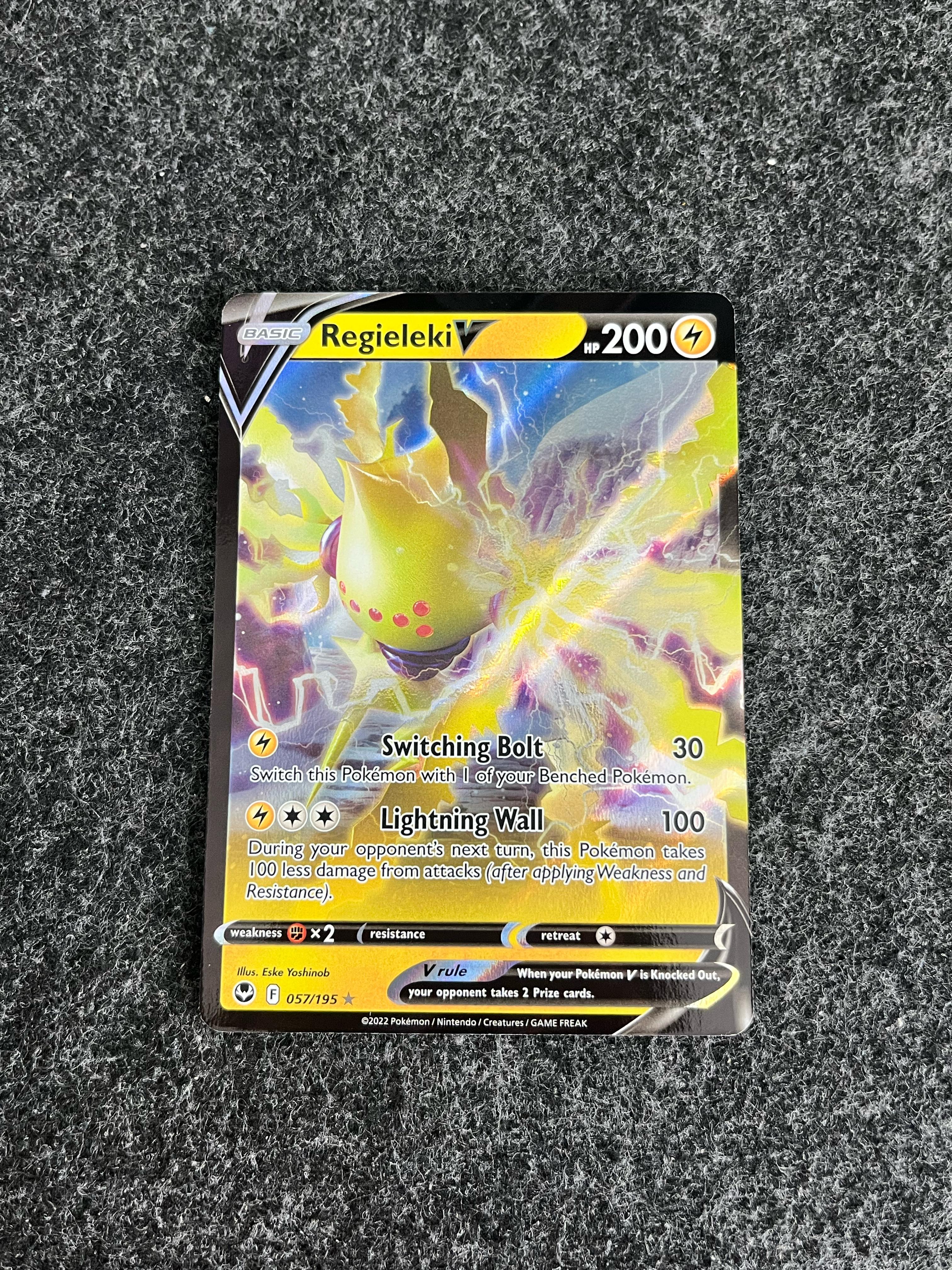 Carta De Regieleki V 57/195 Silver Tempest ING