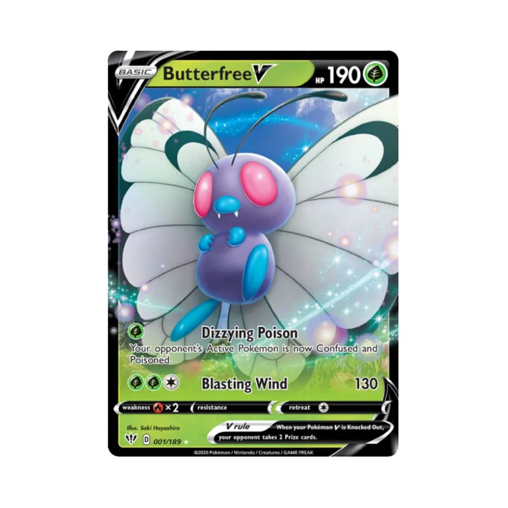 Carta De Butterfree V 1/189 Darkness Ablaze ING