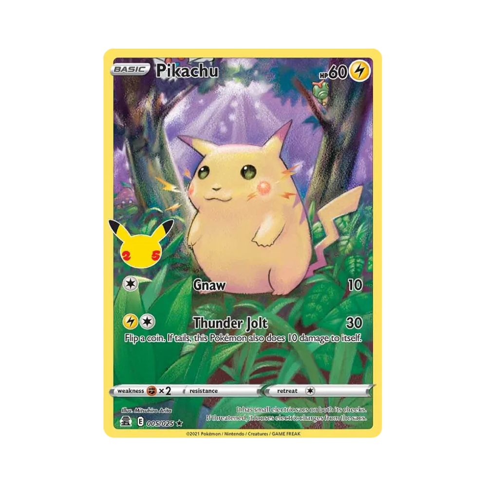 Carta De Pikachu 5/25 Celebrations ING