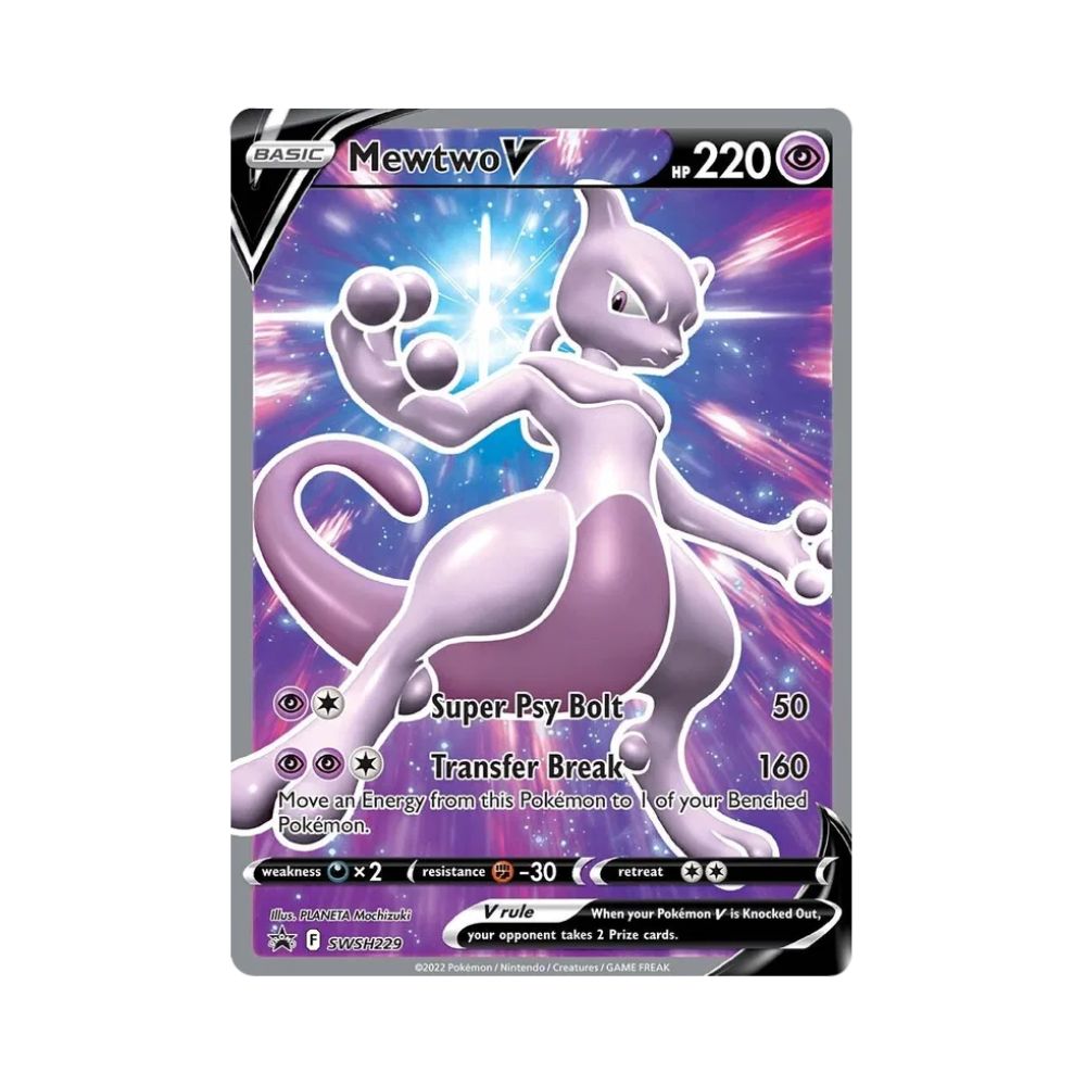 Carta De Mewtwo V SWSH229 PROMO ING