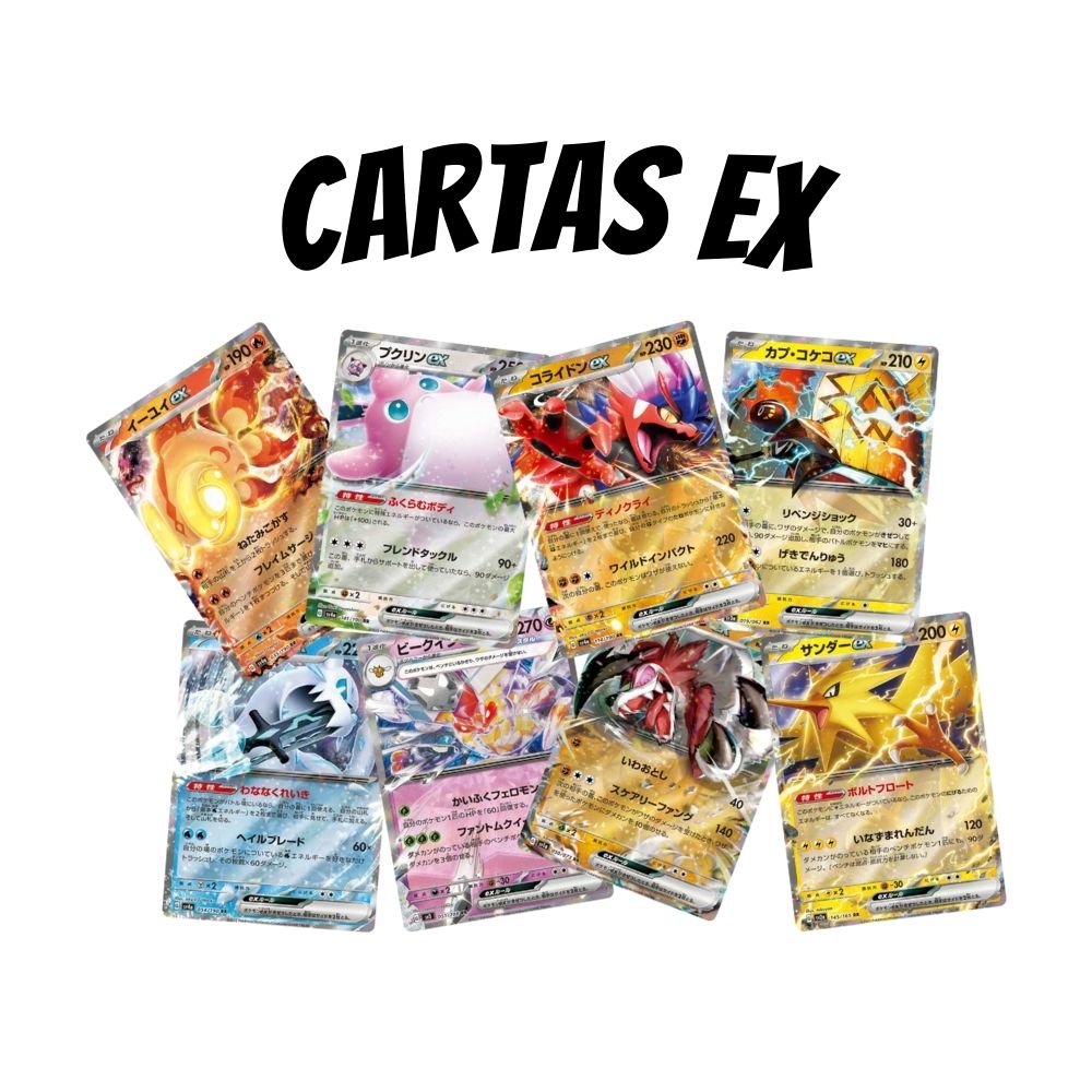 Cartas Pokémon ex Doble Raras TCG JAP