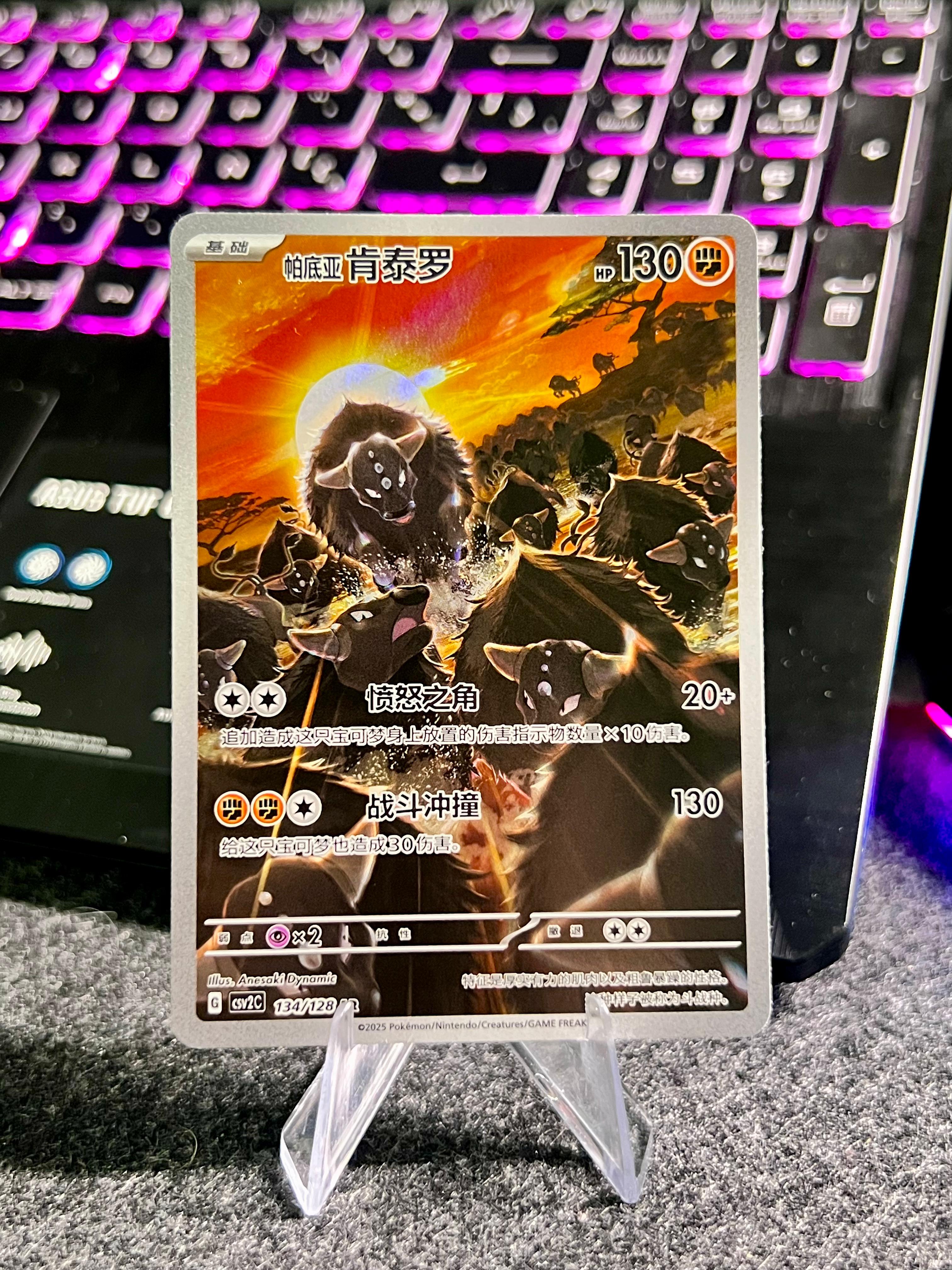 5 Carta Pokémon Pyroar, Tropius, Paldean Tauros...