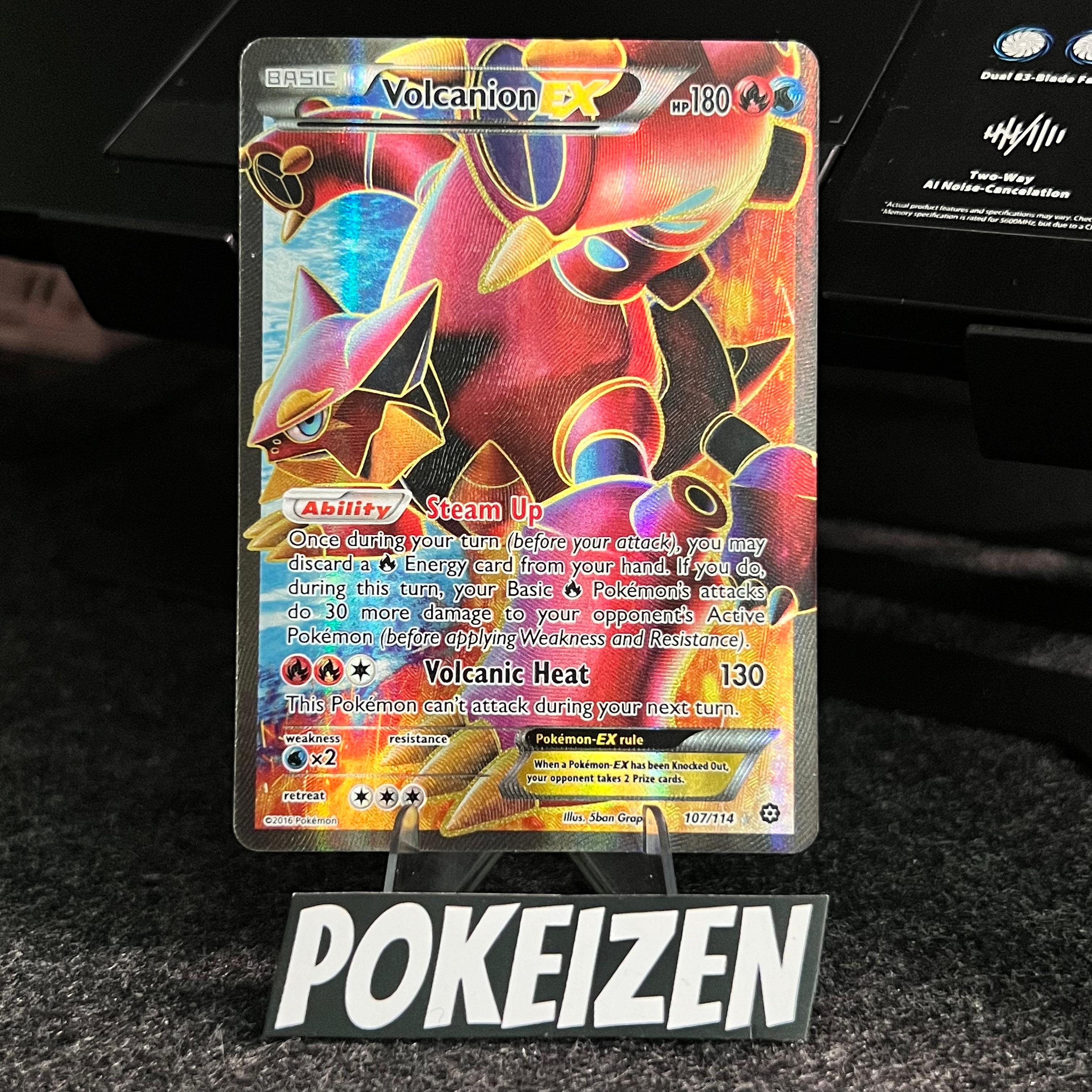 Carta de Volcanion EX 107/114 Steam Siege ING