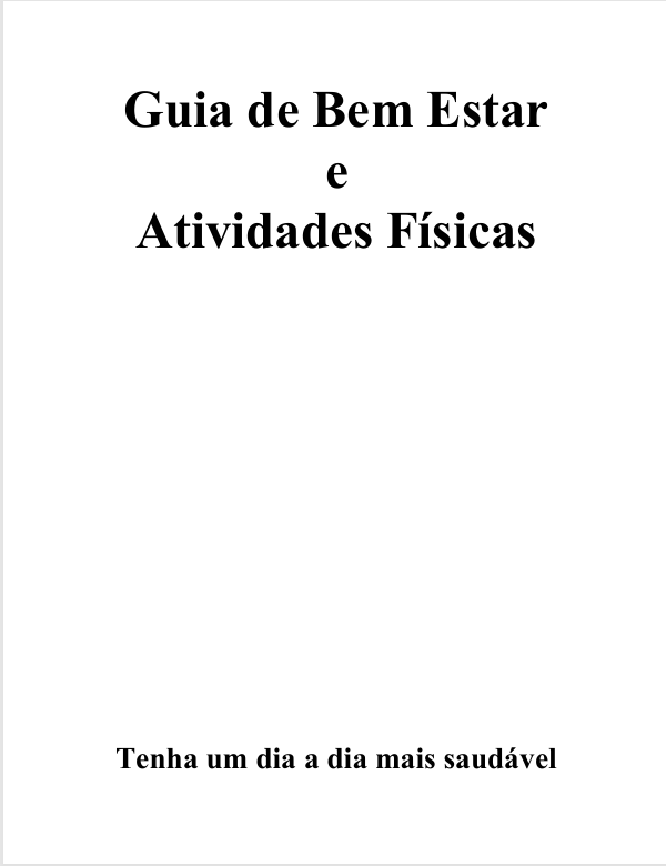 Guia de Bem Estar e Atividades Fisicas