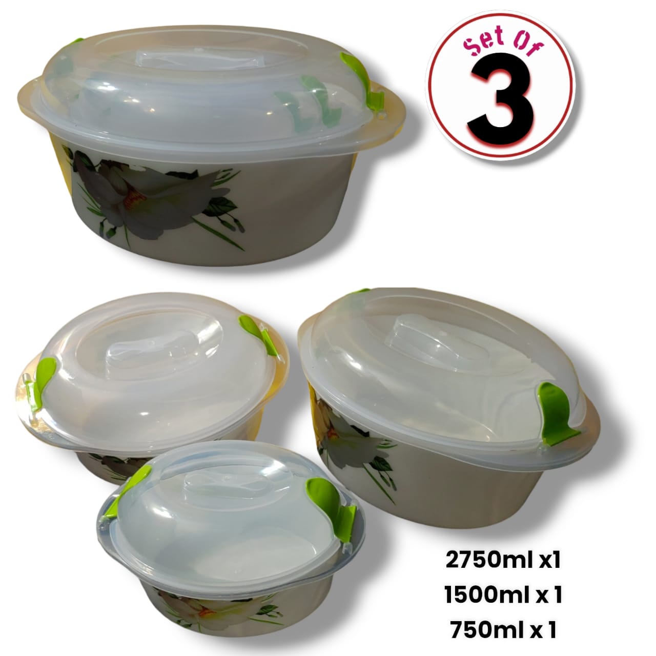 Plastic Bowls with Lid