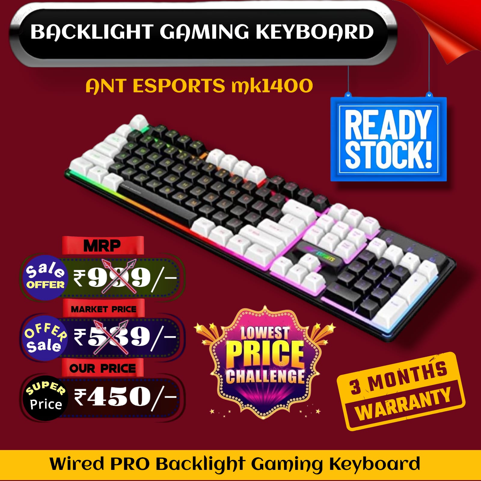 Backlight Gaming Keyboard