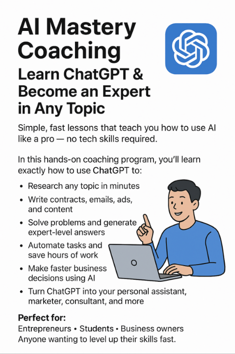 AI Mastery Coaching: Learn ChatGPT & Become an Expert in Any Topic