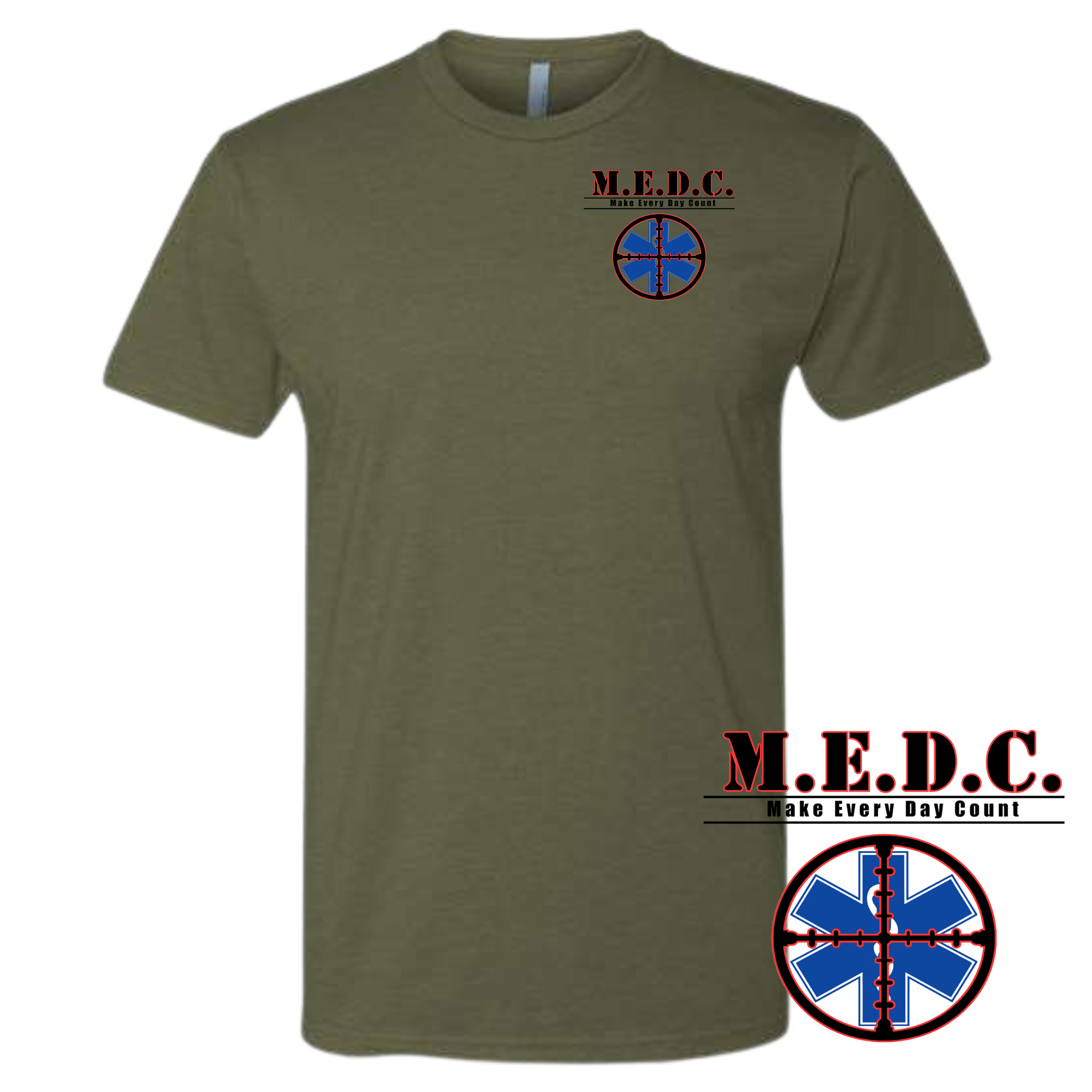 Tactical MEDC Blue Line T-Shirt