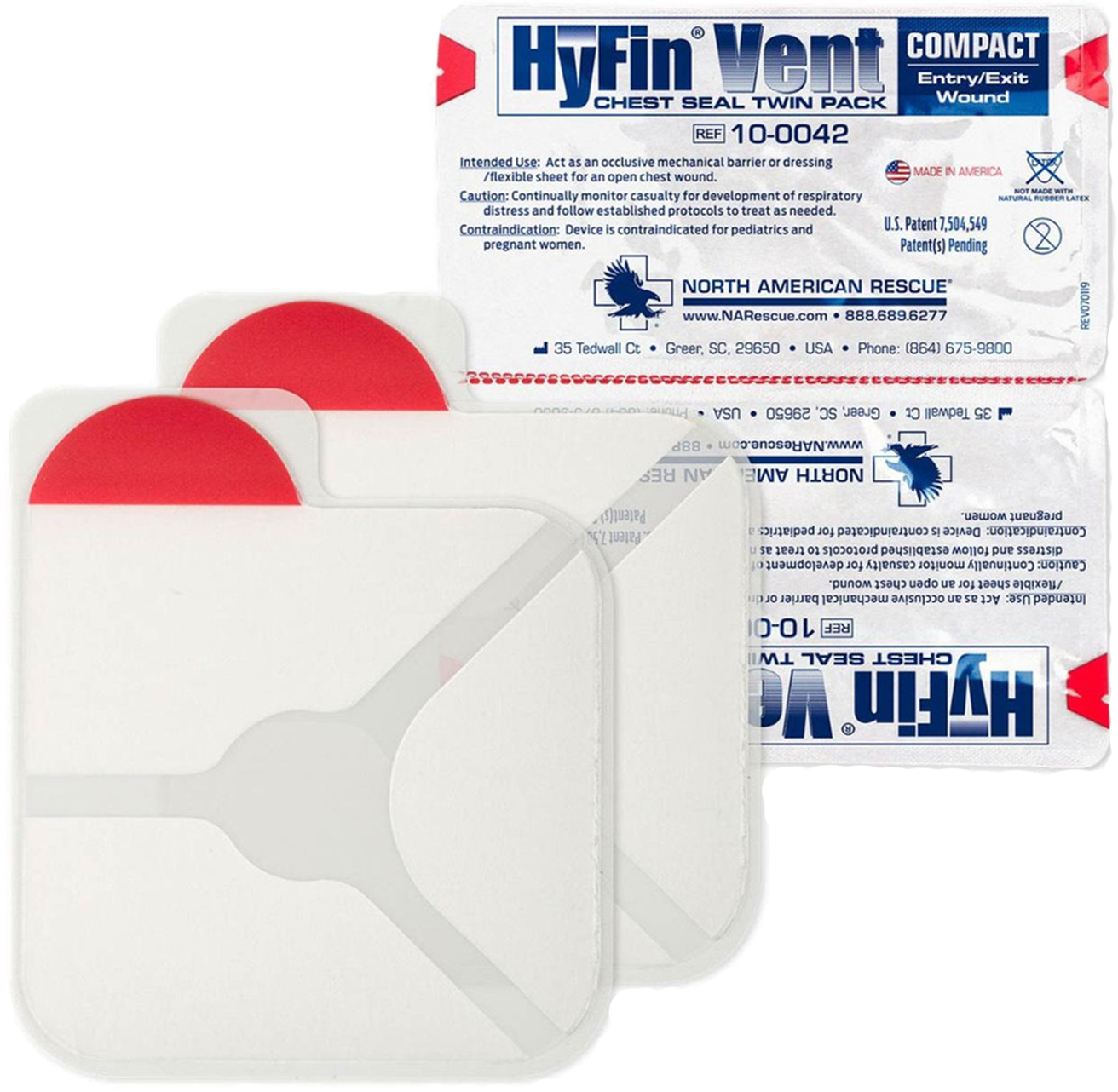 Hyfin Vent COMPACT Chest Seal Twin Pack