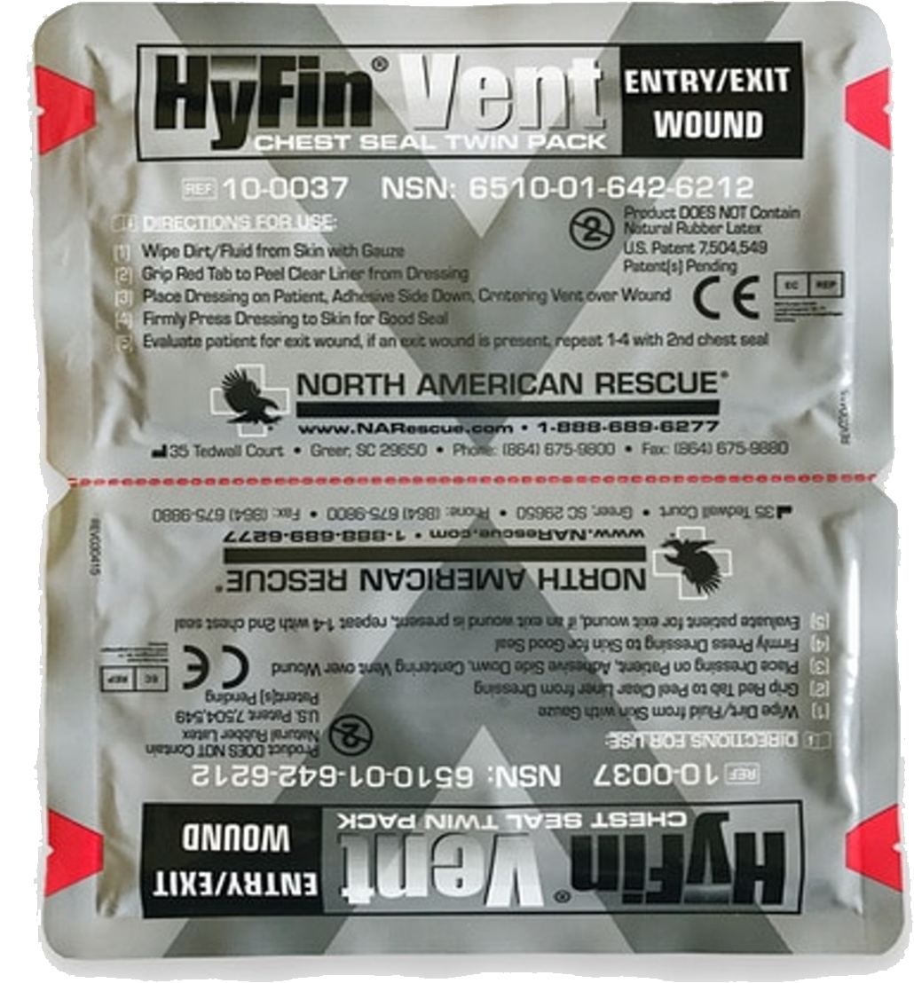 Hyfin® Vent Chest Seal Twin Pack